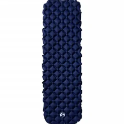 vidaXL Uppblåsbar campingmadrass 1 person marinblå 190x58x6 cm