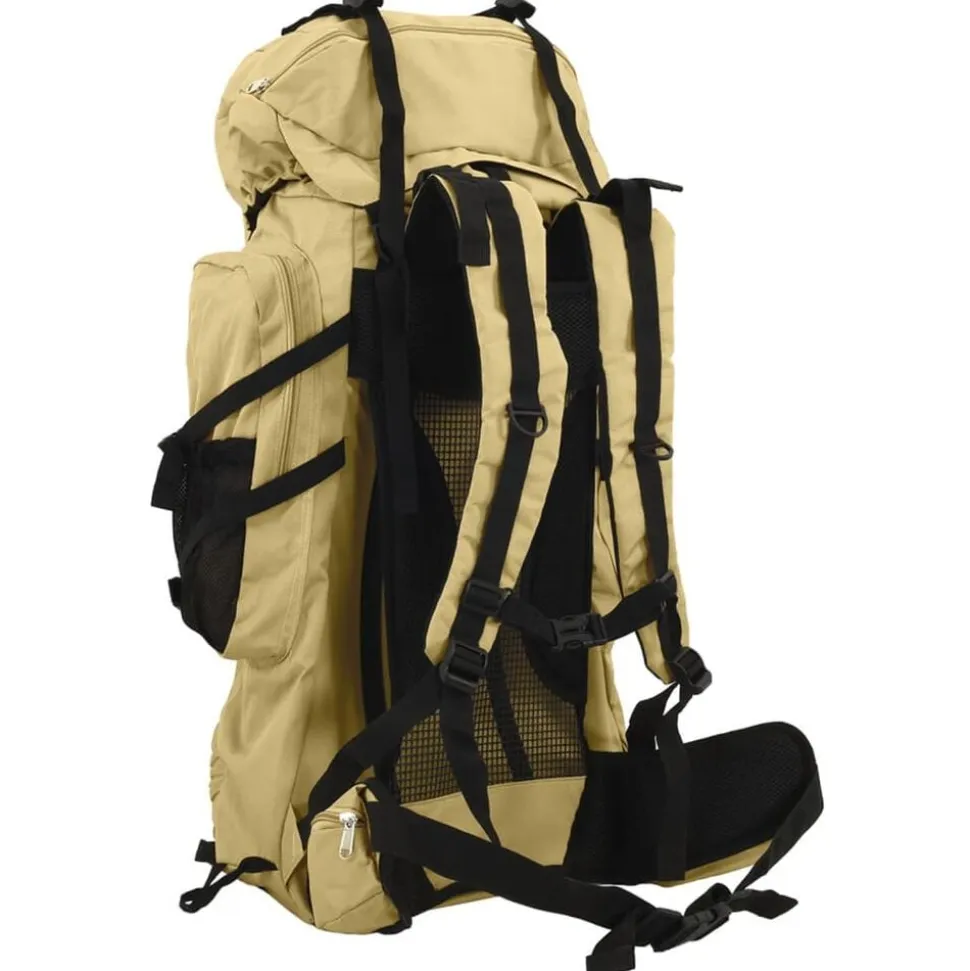 vidaXL Vandringsryggsäck khaki 60 L oxford-tyg