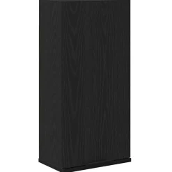 vidaXL Väggmonterat skåp svart ek 32x20x67 cm konstruerat trä