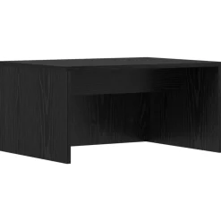 vidaXL Väggmonterat skrivbord Svart Ek 60 x 45 x 30 cm Konstruerat trä