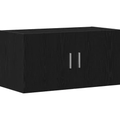 vidaXL Väggskåp svart ek 80x39x40 cm konstruerat trä