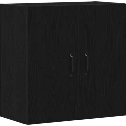 vidaXL Väggskåp svart ek 60x31x60 cm konstruerat trä