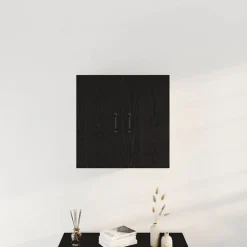 vidaXL Väggskåp svart ek 60x31x60 cm konstruerat trä